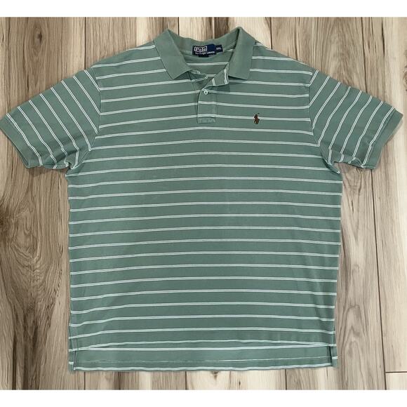 Vintage Ralph Lauren Short Sleeve Striped Polo Men’s Size 2XL - Picture 1 of 6